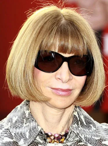 Maßgeschneiderte Anna Wintour Klassischer Bob Haarschnitt Glatt 100% Indisches Remy Haar 10 Zoll